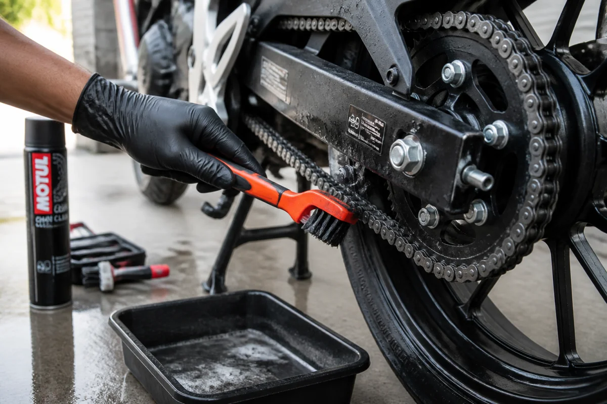 nettoyage chaine moto
