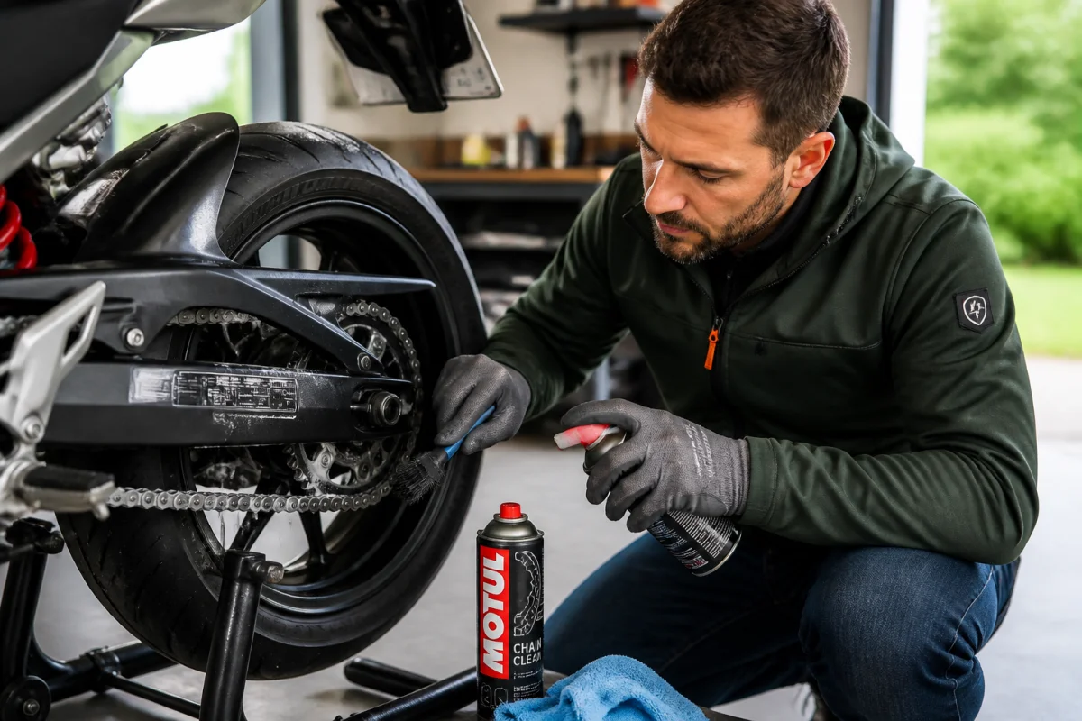 nettoyage chaine moto